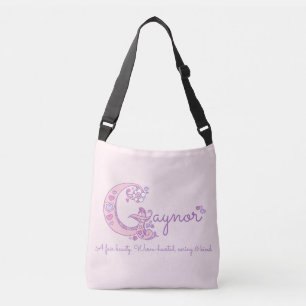 Bolsa Ajustável Nome de Gaynor e significado do saco do monograma