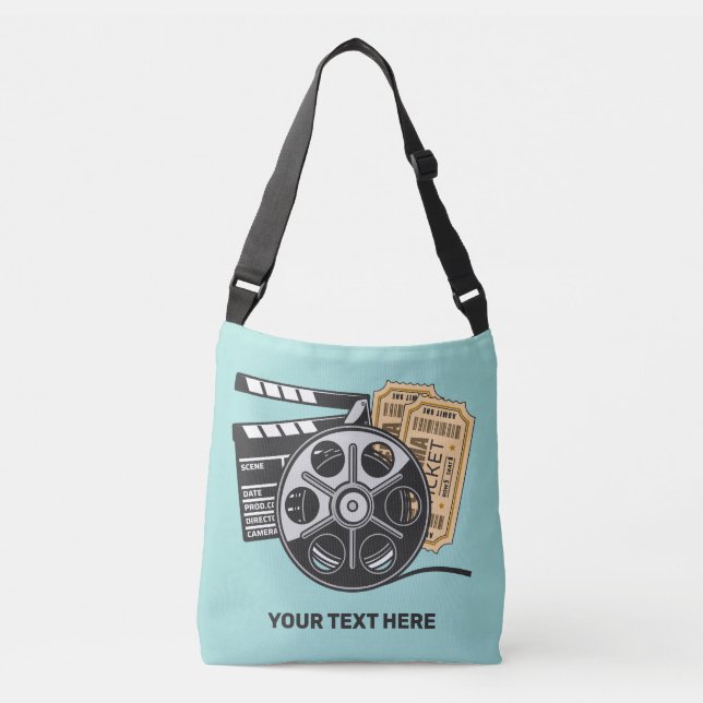 Bolsa Ajustável Nome personalizado e filme colorido (Frente)