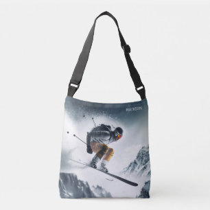 Bolsa Ajustável Nome Personalizado - esquiador Mountain