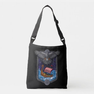 Bolsa Ajustável Nórdico Viking Ship Raven