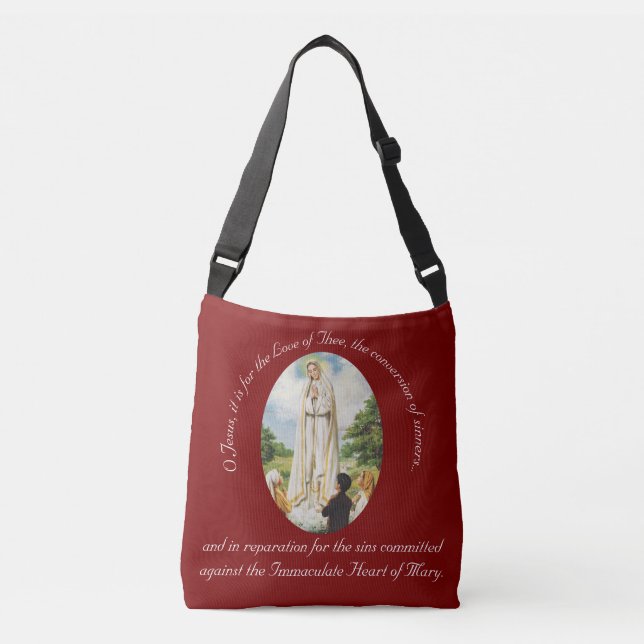 Bolsa Ajustável Nossa Senhora de Fátima Personalizada (Frente)