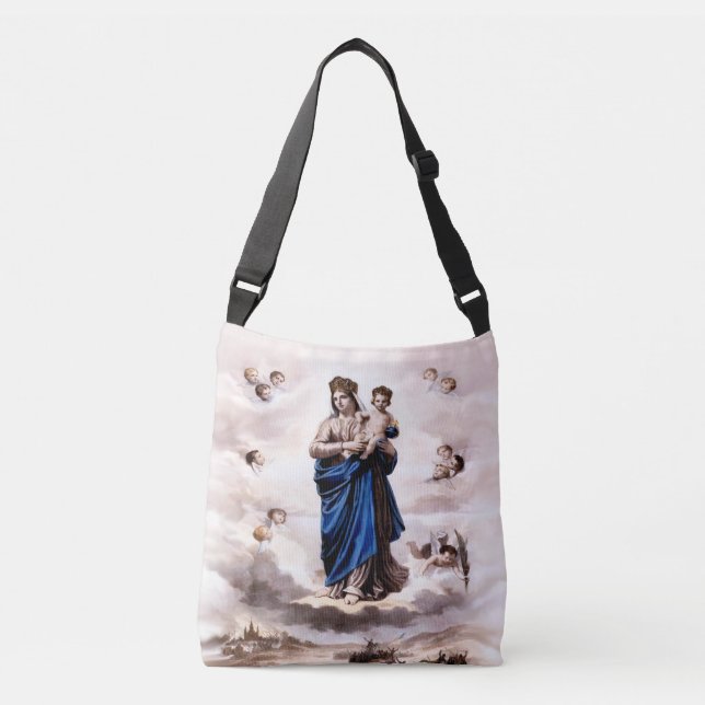Bolsa Ajustável Nossa Senhora do Estúpido Sucor BW (Frente)
