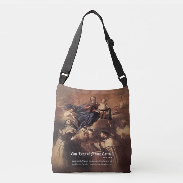 Bolsa Ajustável Nossa Senhora do Monte Carmel Prayer (Frente)