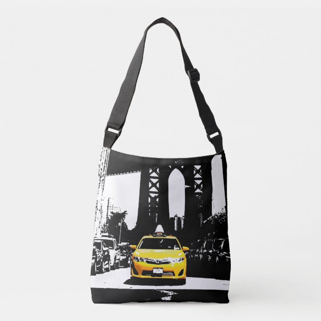 Bolsa Ajustável Nova Iorque Moderno Nyc Yellow Taxi Brooklyn (Frente)