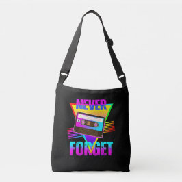 Bolsa Ajustável Nunca Esqueça Gravador de Fita Cassete Retro