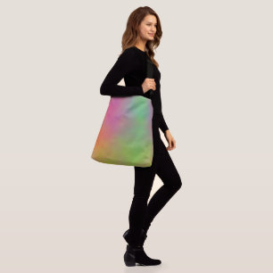 Bolsa Ajustável Nuvens de Mármaco Azul e Verde Rosa