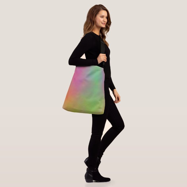 Bolsa Ajustável Nuvens de Mármaco Azul e Verde Rosa (No(a) Modelo)