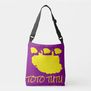 Bolsa Ajustável O amor faz os Poetas grandes design roxos amarelos