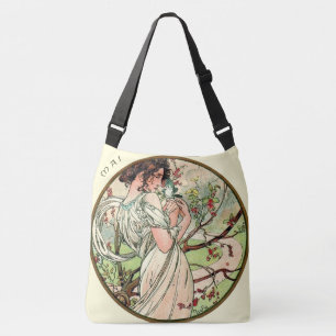 Bolsa Ajustável O calendário de Nouveau Mucha da arte pode