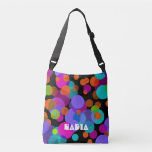 Bolsa Ajustável O caos do Bolinhas coloriu 2 + seu backgr.
