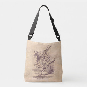 Bolsa Ajustável O Coelho Branco Herald faz a Alice no País das Ma