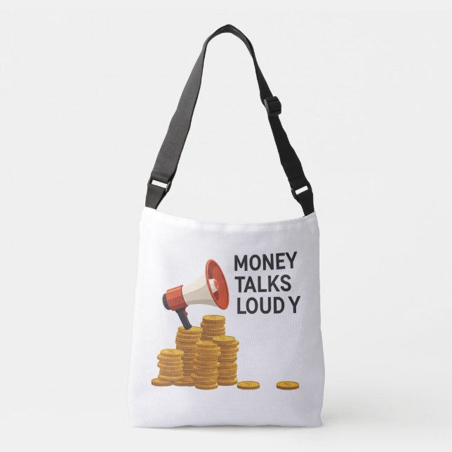 BOLSA AJUSTÁVEL O DINHEIRO FALA LENTAMENTE - (Frente)