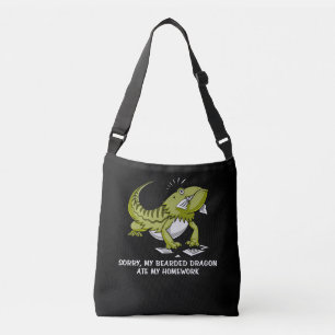 Bolsa Ajustável O dragão farpado comeu meu lagarto do estudante