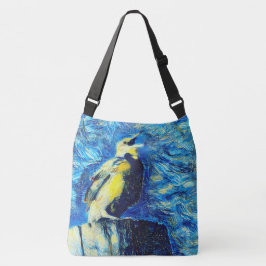 Bolsa Ajustável O estilo VanGogh do Pássaro Solitário