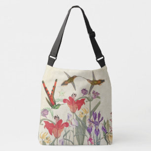 Bolsa Ajustável O jardim dos pássaros do colibri floresce a sacol