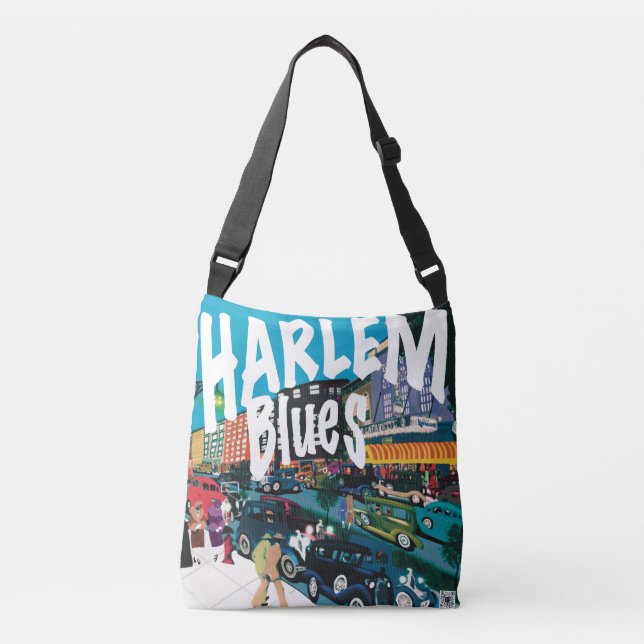 Bolsa Ajustável O ritmo do Harlem Blues Crossbody Bag (Frente)
