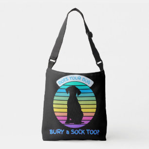 Bolsa Ajustável O seu cão também enterra uma meia - preto retroilu