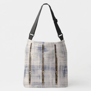 Bolsa Ajustável O trio do fagote no branco azul desvaneceu-se