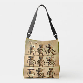 Bolsa Ajustável Odd Friends – Sacola Família de Criaturas Checker 