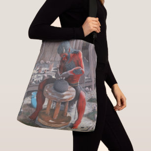 Bolsa Ajustável Ogre Usando A Banda De Arte Fantasia De Roda De Po