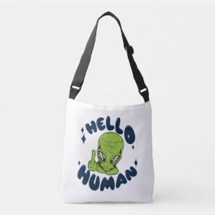 Bolsa Ajustável Olá, Alienígena engraçada humana
