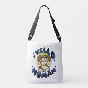Bolsa Ajustável Olá humano Cachorro meditando yoga