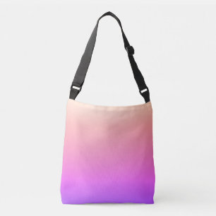 Bolsa Ajustável Ombre colorido cor-de-rosa & roxo do pêssego de