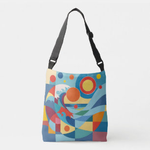 Bolsa Ajustável Onda do Oceano ao Nascer do Sol