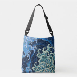 Bolsa Ajustável Onda Feminina Hokusai Vintage Oceano