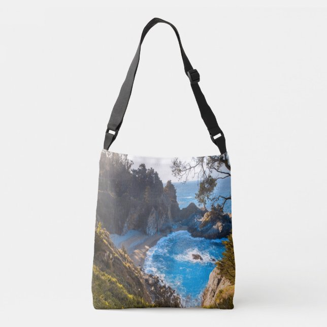 Bolsa Ajustável Ondas do Oceano Paraíso na Praia Hidrográfica (Verso)