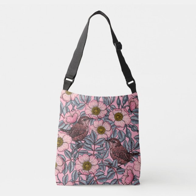 Bolsa Ajustável Ondas nos rosas (Frente)
