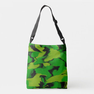 Bolsa Ajustável Ondulado Verde e Preto