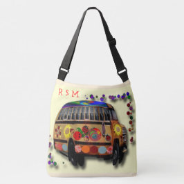 Bolsa Ajustável Ônibus e girassol do Hippie