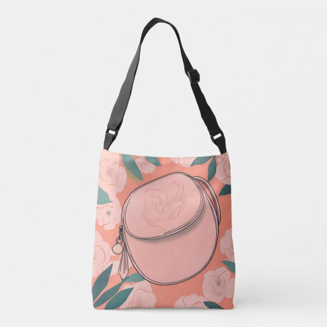 Bolsa Ajustável Orangine Peach Purse Arte AI (Verso)