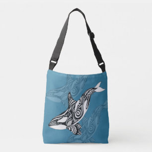 Bolsa Ajustável Orca Killer Whale Tlingue Indigo Blue ink