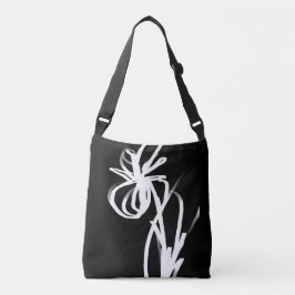 Bolsa Ajustável Orchid Noir: Abstrato preto e branco