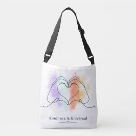 Bolsa Ajustável Orgulho Universal de Bondade Coração Design