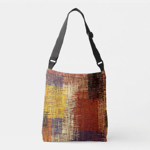 Bolsa Ajustável ornamento de bordados, linhas coloridas, estilo bo