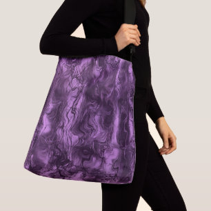 Bolsa Ajustável Orquídea Ametista Abstrato de Arte Nervosa