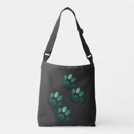 Bolsa Ajustável Os amigos do cão brilham verde escuro