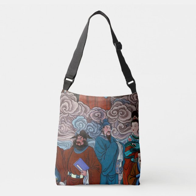 Bolsa Ajustável Os moradores da cidade no Templo em um (Frente)