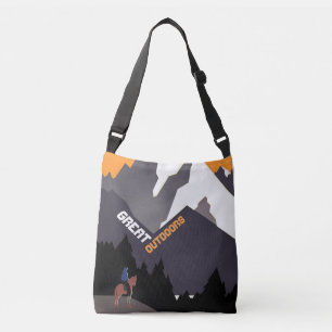 Bolsa Ajustável Ótima Arte de Anúncio de Viagens Retro de Montana 