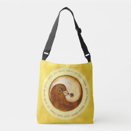 Bolsa Ajustável Ouro de saco de ombros YinYang faz harmonia