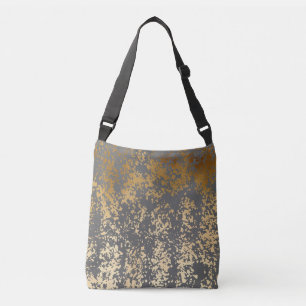Bolsa Ajustável ouro elegante do falso do pintinho e brushstrokes