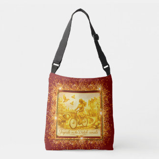 Bolsa Ajustável Ouro Pontes Em Arco Amsterdã Charme