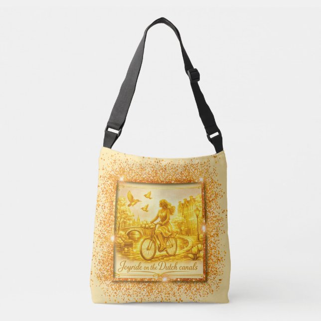 Bolsa Ajustável Ouro Pontes Em Arco Amsterdã Charme (Frente)