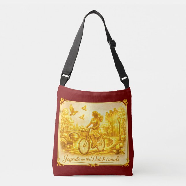 Bolsa Ajustável Ouro Pontes Em Arco Amsterdã Charme (Frente)