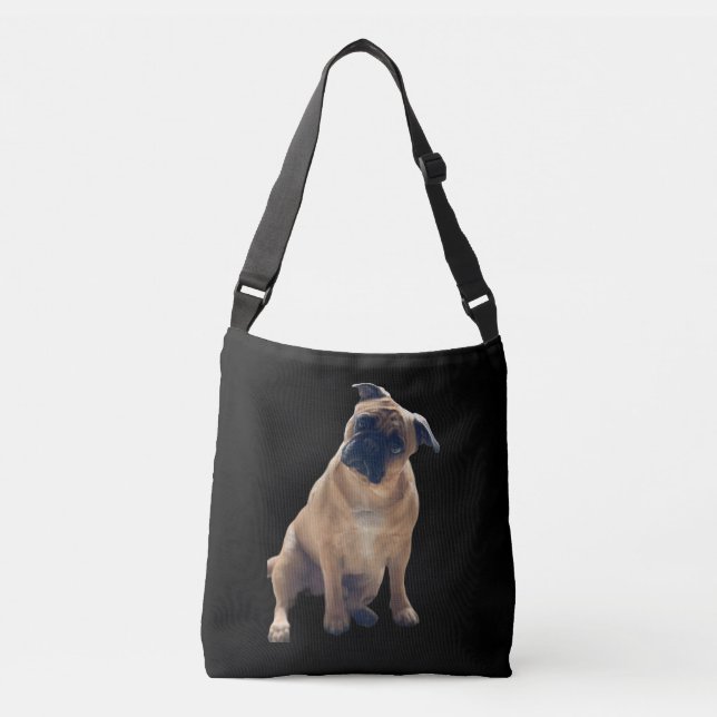 Bolsa Ajustável Ouro Pug (Frente)