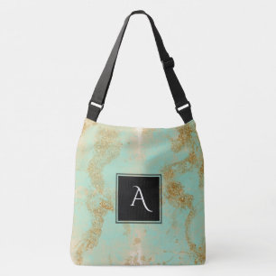 Bolsa Ajustável *~* Ouro Vintage Turquoise Dourada Shabby