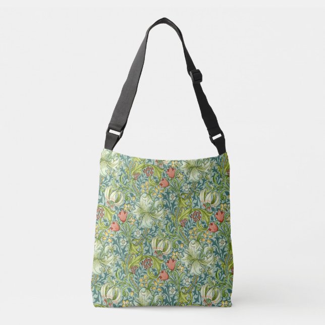 Bolsa Ajustável Ouro William Morris Lily Vintage (Frente)
